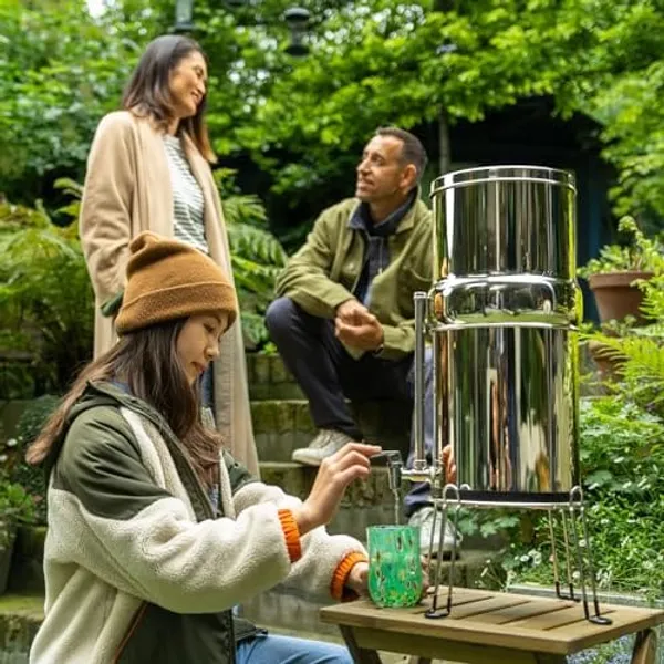 British Berkefeld 6 liter waterfilter van boven gezien