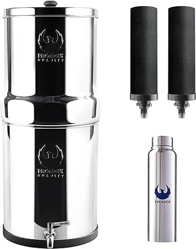 Phoenix Gravity RVS zwaartekracht waterfilter